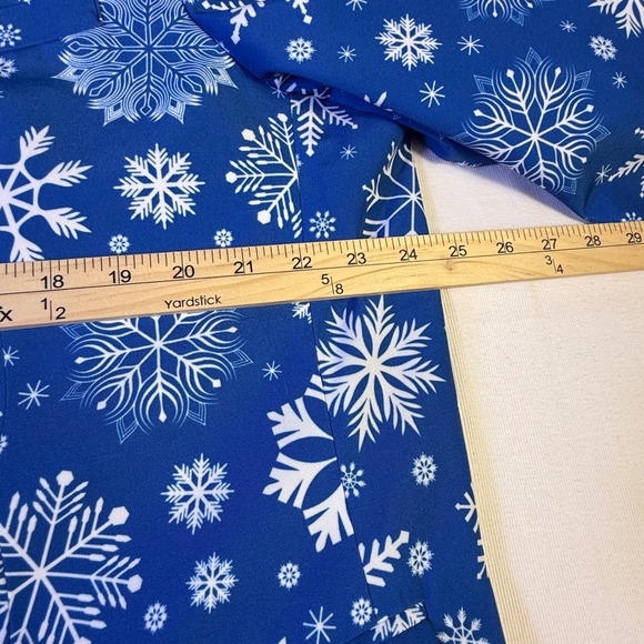 Shinesty Snowflake Western Suit Jacket 50 Pants 46x35 Blue White Holiday Party - Picture 4 of 16